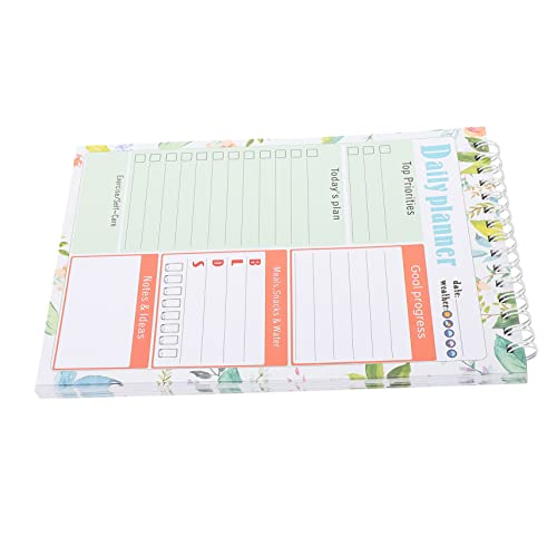 ARTIBETTER Notizblock Planer Notizbilder Spiral- Tägliches Notizbuch Undatiert Gebunden Organisatoren Listen Planungsunterlagen Seitenreiter Lebensmittelliste Planen Sie Notizblöcke Papier von Artibetter