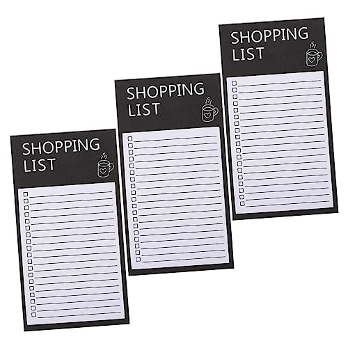 ARTIBETTER Notizbuch Einkaufsliste Listenplaner Kühlschrank Notizblöcke für die tägliche Planung praktische Listenblöcke Tägliche Lebensmittelplaner Lebensmittel Notizblock Papier Schwarz ARTIBETTER Notizbuch Einkaufsliste Listenplaner Kühlschrank Notizblöcke für die tägliche Planung praktische Listenblöcke Tägliche Lebensmittelplaner Lebensmittel Notizblock Papier Schwarz von Artibetter