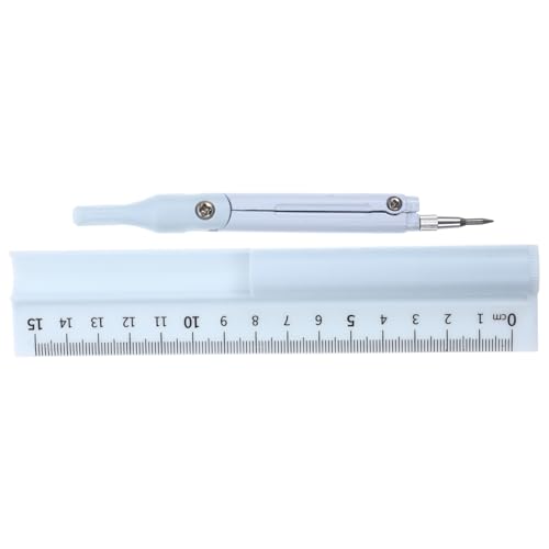 ARTIBETTER Satz Zirkelstift-Lineal mathematisch Zeichnung Geometrie-Kit Schreibtisch für Blau Multifunktionszirkel Schreib- und Messwerkzeug Taschenkompass Kompassschreiber Plastik Blue von Artibetter