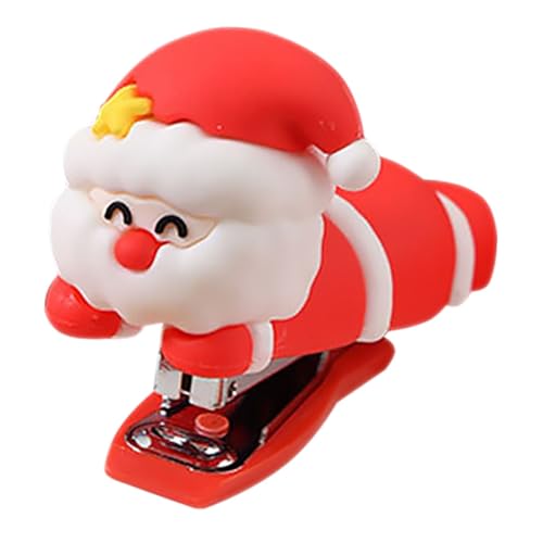 ARTIBETTER Weihnachtsmann-hefter Schöner Hefter Winziger Hefter Mini-hefter Aus Silikon Hefter Schwere Ausführung Hefter Mini Hefter Masse Kleine Hefter Kawaii Hefter Reisehefter Metall Rot von Artibetter