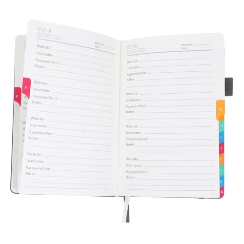 ARTIBETTER kleiner Notizblock für Passwort Passwort-Notizbuch passwort organizer Passwort-Organizer Passwortbuch Adressnotizbuch mit alphabetischen Tabs praktisches Adressnotizbuch Pu Green von Artibetter