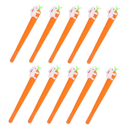 Artibetter 10 Stück Cartoon-Stift süße Stifte Gel Stifte süß Kaninchen-Schreibstifte Kawaii-Stifte Cartoon-Zubehör Tintenstift in Karottenform Entzückende Kaninchen-Karottenstifte süßer Stift Artibetter 10 Stück Cartoon-Stift süße Stifte Gel Stifte süß Kaninchen-Schreibstifte Kawaii-Stifte Cartoon-Zubehör Tintenstift in Karottenform Entzückende Kaninchen-Karottenstifte süßer Stift von Artibetter