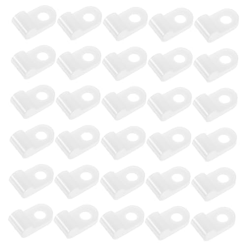 Artibetter 100Stücke Kabelclips für Kabelmanagement Förmige Halterung für Drähte für LED Lichterketten Telefonkabel Starkstromkabel von Artibetter