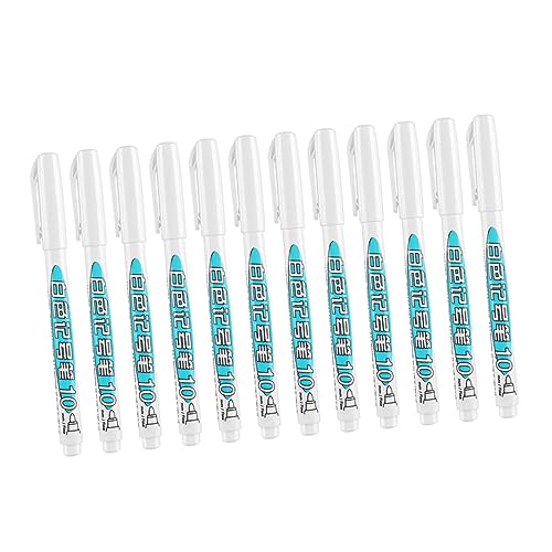 Artibetter 12 Stück Textmarker Whiteboard malen Stifte Zeichnung weißer Lackstift weißer Zeichenstift Kunststoff-Farbmarker Graffiti-Farbmarker weiße Farbmarkierungen Graffiti -Marker Plastik von Artibetter