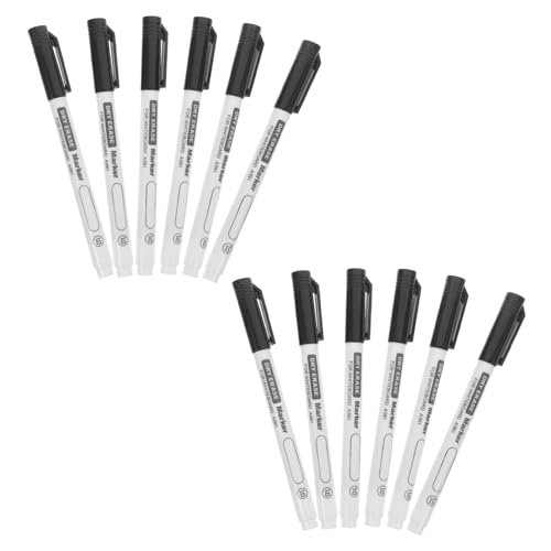 Artibetter 12 Stück Whiteboard-Stift weißer Permanentmarker Whiteboard-Marker Textmarker dauerhaft Stifte für die Schule Schreibmarker Markierungsstift für das Büro Schulteil Plastik Schwarz Artibetter 12 Stück Whiteboard-Stift weißer Permanentmarker Whiteboard-Marker Textmarker dauerhaft Stifte für die Schule Schreibmarker Markierungsstift für das Büro Schulteil Plastik Schwarz von Artibetter
