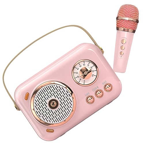 Artibetter 1Satz Kabelloser Tragbarer Lautsprecher mit Mikrofon Musikbox für Karaoke Partys Leicht Kompakt für Zuhause Kraftvoller für Familie von Artibetter