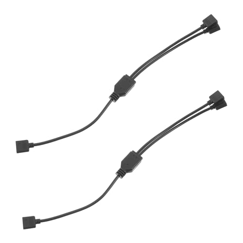 Artibetter 2 Stück Motherboard-synchron Isator Erweiterungskabel Für Erweiterungsscheibe Mikroprozessor -board -verlängerungskabel Rgb -header Rgb-splitter Black Metall von Artibetter