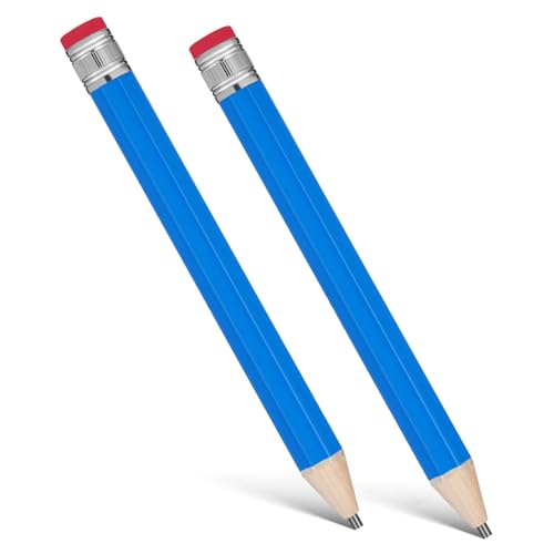 Artibetter 2 Stück Riesenbleistift Aus Holz Party Jumbo Riesig Schreibwaren Lustiger Riesenbleistift Vorschulkind Großer Bleistift Überdimensioniert Extra Favorisieren Blue von Artibetter