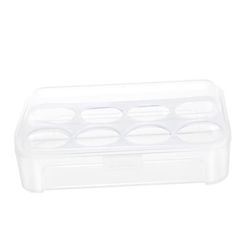 Artibetter 3 Stück 8Er-Box Aufbewahrungsbehälter für Eier kühlschrankorginizer kühlschranl organisator tragbar Vorratsbehälter mit Deckel Schublade Eierhalter Eierbehälter Haushalt schärfer von Artibetter