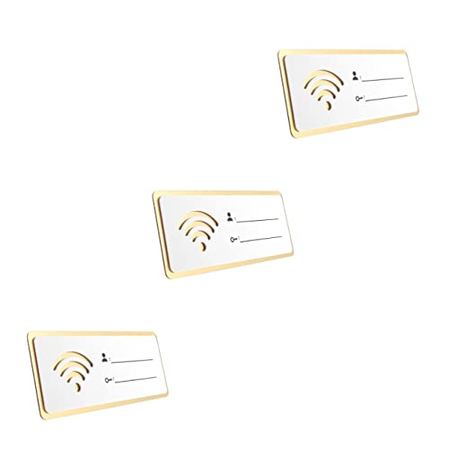 Artibetter 3st WLAN-Passwort-wandaufkleber Zeichen Für Drahtlose Netzwerkabdeckung WLAN-Schild Aus Acryl WLAN-passwortzeichen WLAN-Passwort-Board W-LAN Acryl-Material Indikator Kabellos von Artibetter