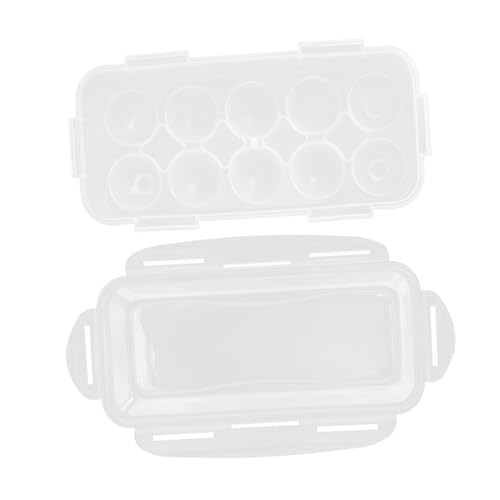 Artibetter 4Er-Box Aufbewahrungsbehälter für Eier Plastik Behälter für Lebensmittel aufbewahrungsdose storage boxes Essenstablett Eierspender Tragbarer Eierkarton mehrschichtig von Artibetter