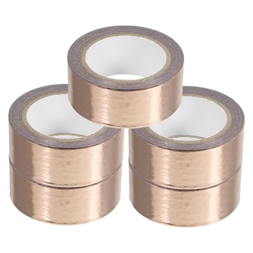Artibetter 5 Rollen Taschenband Vinyl Verpackung farbiges Band Scrapbooking -Vorräte Wickelband dekoratives Klebeband zum Basteln DIY Klebeband süßes Scrapbook-Zubehör Metallband Papier von Artibetter
