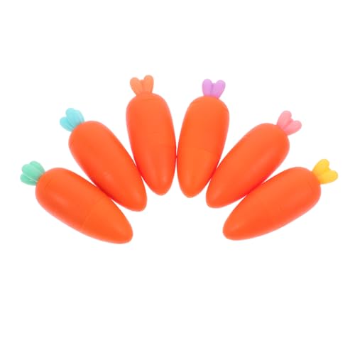 Artibetter 6 Stück Karotten Textmarker Karotten Lernbedarf Dünne Textmarker Pastell Textmarker Must Haves Fürs Büro Textmarker Für Die Schule Ästhetische Textmarker Pastellmarker von Artibetter