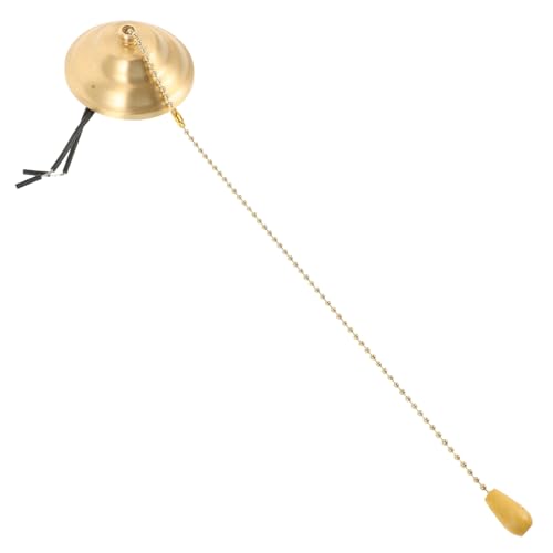 Artibetter Zugketten Lampenschalter für Deckenleuchten Leiser Zugschnur Lichtschalter für Badezimmer Praktische und Stilvolle Lösung Einfach zu Installieren Goldene Kette von Artibetter