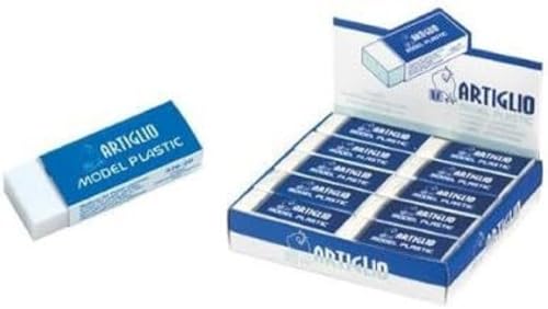 Artiglio Radiergummi 526-20 für weiße Bleistifte - Packung mit 20 Stück von Artiglio