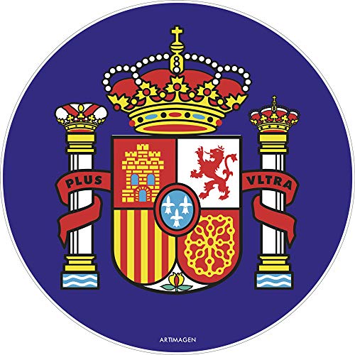 Artimagen Teppich, Mouse Pad Wappen Spanien ø 20 cm. von Artimagen