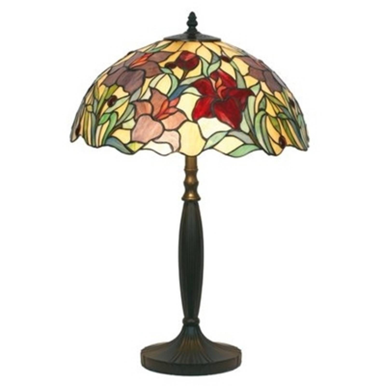 Tischleuchte Athina, floral, handgefertigt, Höhe 62 cm von Artistar