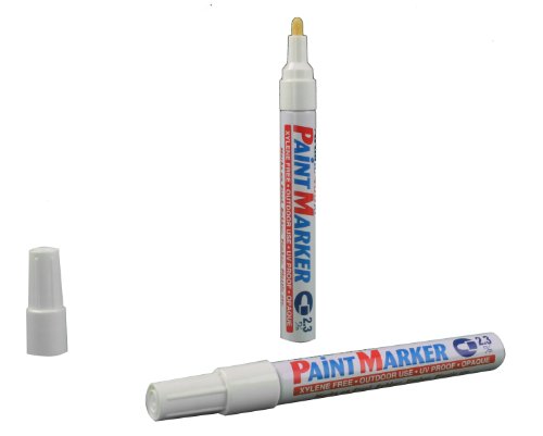 Artline 400 Pastenmarker für Außen- oder Industrienutzung Rundspitze Strichstärke 2,3 mm 12 Stück weiß von Artline