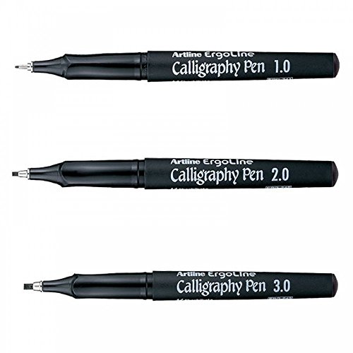 Artline Ergoline Calligraphy Pen 3er Set von Artline