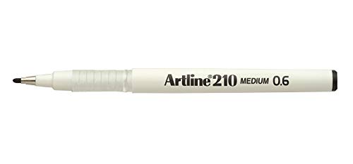 Artline Filzstifte, 210 mm, permanent, Spitze 0,6 mm, Schwarz, 3 Stück von Artline