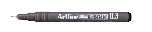 Artline System Zeichenstift, 0,3 mm, schwarz (12 Stück) von Artline