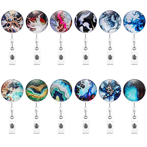 Artscope 12 Stk Schlüssel JoJo Ausziehbar Ausweis JoJo Glas Marmor Stil Schlüsselanhänger für Krankenschwester Student, ID Name Badge Holder mit Gürtelclip für Kartenhalter Ausweishüllen (Stil 2) Artscope 12 Stk Schlüssel JoJo Ausziehbar Ausweis JoJo Glas Marmor Stil Schlüsselanhänger für Krankenschwester Student, ID Name Badge Holder mit Gürtelclip für Kartenhalter Ausweishüllen (Stil 2) von Artscope
