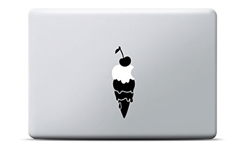 Eis MacBook Sticker, MacBook Pro, MacBook Air, Vinyl Aufkleber schwarz, Laptop decal, Leuchteffekt von Artstickers