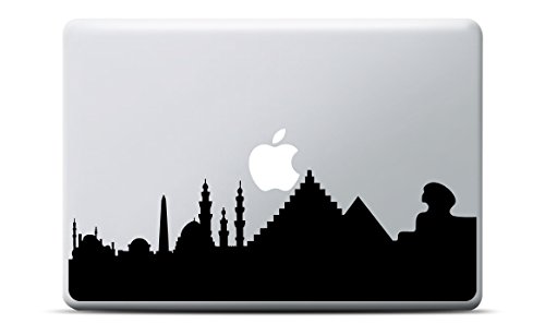MacBook Sticker Kairo City Skyline, für MacBook Pro und MacBook Air, schwarz Vinyl, Aufkleber, Decal von Artstickers