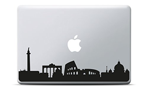 MacBook Sticker Rom City Skyline, für MacBook Pro und MacBook Air, schwarz Vinyl, Aufkleber, Decal von Artstickers