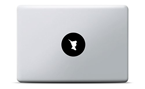Peter MacBook Sticker, MacBook Pro, MacBook Air, Vinyl Aufkleber schwarz, Laptop decal, Leuchteffekt von Artstickers