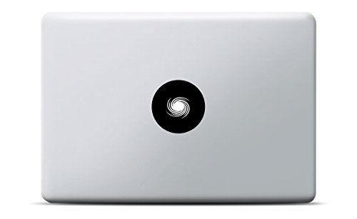 Schwarzes Loch MacBook Sticker, MacBook Pro, MacBook Air, Vinyl Aufkleber schwarz, Laptop decal, Leuchteffekt von Artstickers