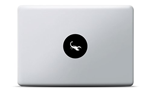 Skorpion MacBook Sticker, MacBook Pro, MacBook Air, Vinyl Aufkleber schwarz, Laptop decal, Leuchteffekt von Artstickers