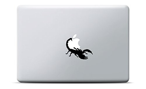 großer Skorpion MacBook Sticker, MacBook Pro, MacBook Air, Vinyl Aufkleber schwarz, Laptop decal, Leuchteffekt von Artstickers