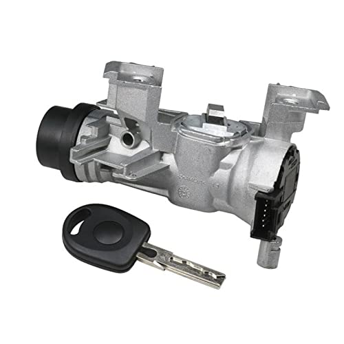 Artudatech 1K0905851B Zündschloss Zündanlassschalter Zündschalter für VW Golf für Audi Ignition Switch With Lock Cylinder Key für Seat für Skoda 1K0953527D von Artudatech