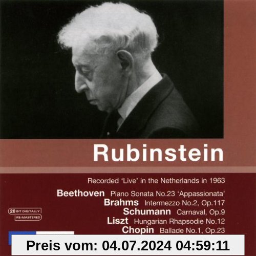 Arthur Rubinstein - Recital Nijmwegen 1963 von Artur Rubinstein