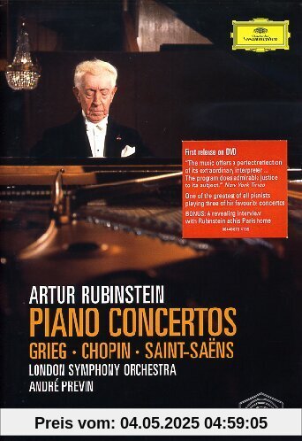 Rubinstein - In Concert (Grieg, Chopin, Saint-Saens - Klavierkonzerte) von Artur Rubinstein