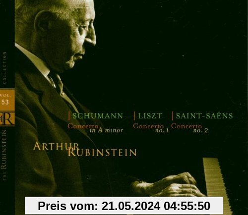 The Rubinstein Collection Vol. 53 (Schumann, Liszt, Saint-Saens: Klavierkonzerte) von Artur Rubinstein