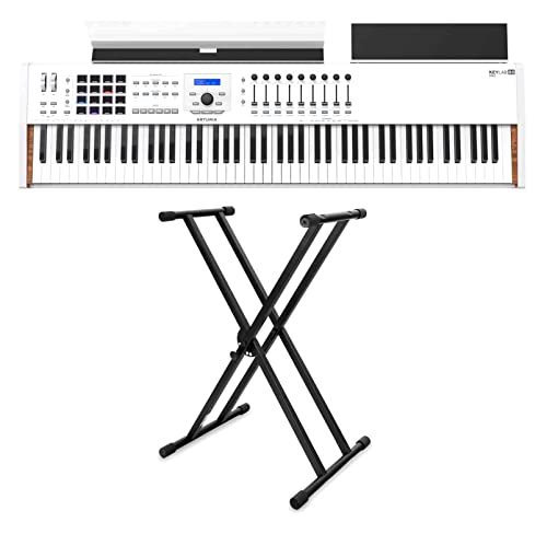 Arturia KeyLab 88 MKII Stage Set (USB/MIDI-Controller mit 88 Tasten & Software inkl. X-Keyboardständer) von Arturia