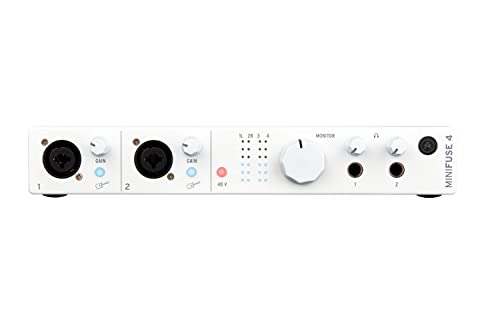 Arturia MiniFuse 4 Interfaz de Audio y MIDI USB Compacta Blanca von Arturia