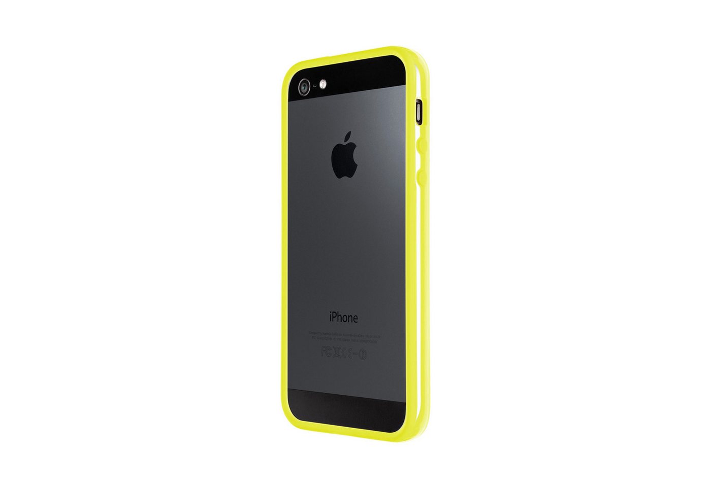 Artwizz Bumper Bumper, Kunststoff Schutzrahmen mit Soft-Touch Beschichtung, Neon Gelb, iPhone SE (2016), iPhone 5S, iPhone 5 von Artwizz