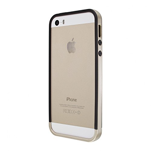 Artwizz Bumper II Case- Schutzrahmen im Metall Look für iPhone SE (2016) / 5s / 5 - Gold von Artwizz