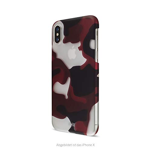 Artwizz Camouflage Clip Handyhülle Designed für [iPhone XS MAX] - Schutzhülle im Tarnmuster-Look mit Soft-Touch-Beschichtung & Grip - Red von Artwizz