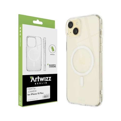 Artwizz ClearClip +Charge kompatibel mit iPhone 15 Plus - Kratzresistente Hülle mit Verstärkten Ecken - Kompatibel mit MagSafe Qi - Transparent Artwizz ClearClip +Charge kompatibel mit iPhone 15 Plus - Kratzresistente Hülle mit Verstärkten Ecken - Kompatibel mit MagSafe Qi - Transparent von Artwizz