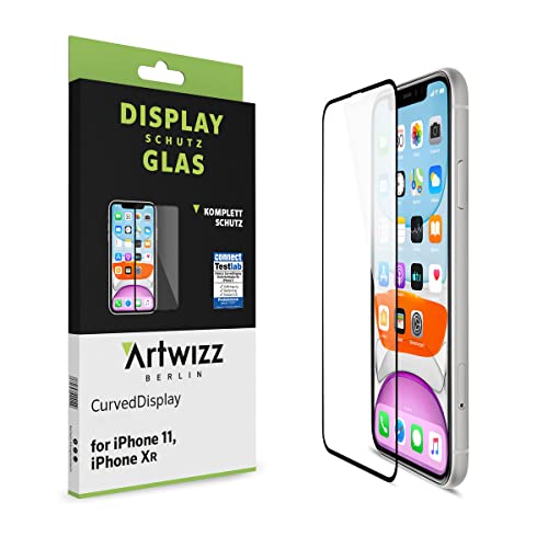 Artwizz CurvedDisplay (2er Pack) Schutzglas geeignet für [iPhone Xr/iPhone 11] - Displayschutz aus Sicherheitsglas mit 100% Display-Abdeckung - Transparent von Artwizz