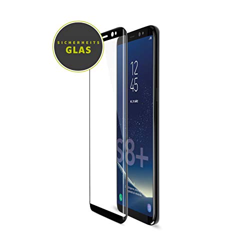 Artwizz CurvedDisplay Schutzglas Designed für [Galaxy S8 Plus] - Displayschutz aus Sicherheitsglas mit 100% Display-Abdeckung, 9H Härte - Case Friendly - Schwarz von Artwizz