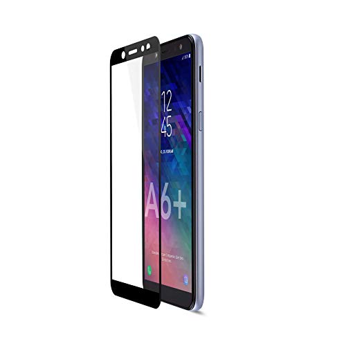 Artwizz 0886-2338 CurvedDisplay Sicherheitsglas für Samsung Galaxy A6 Plus (2018) - vollflächiger Displayschutz mit Anti-Splitterschutz - Bildschirmschutz H9 Designed in Berlin von Artwizz