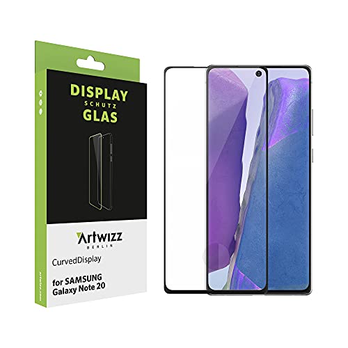 Artwizz CurvedDisplay Schutzglas kompatibel mit Galaxy Note 20 - HD Displayschutz aus Sicherheitsglas mit 100% Display-Abdeckung, 9H Härte von Artwizz