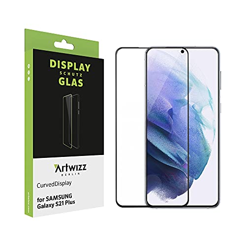 Artwizz CurvedDisplay Schutzglas kompatibel mit Galaxy S21 Plus - HD Displayschutz aus Sicherheitsglas mit 100% Display-Abdeckung, 9H Härte von Artwizz