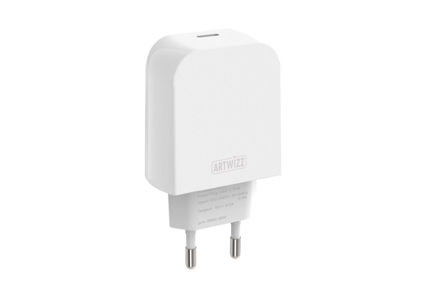 Artwizz PowerPlug USB-C 15W (white) (PD) Smartphone-Ladegerät von Artwizz