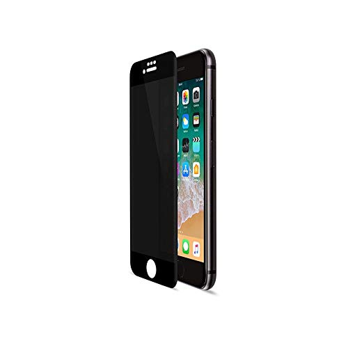 Artwizz PrivacyGlass Schutzglas geeignet für [iPhone SE (2022/2020) / 8/7 / 6S / 6] - Displayschutz aus Sicherheitsglas mit Blickschutz - Schwarz von Artwizz